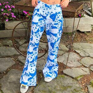 ISO Blue Panda Print Pants